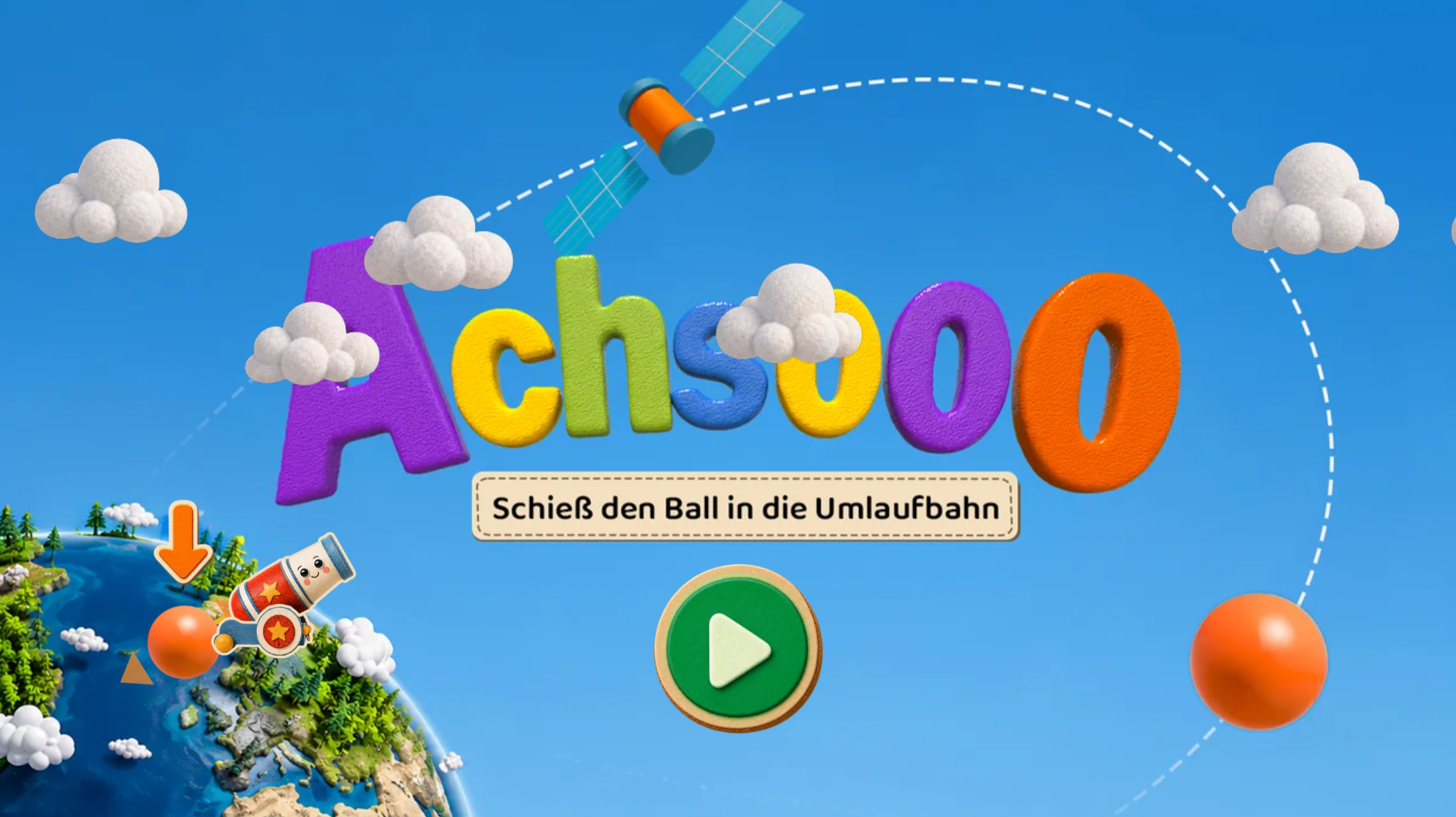 Startbild des ACHSOOO-Mini-Spiels