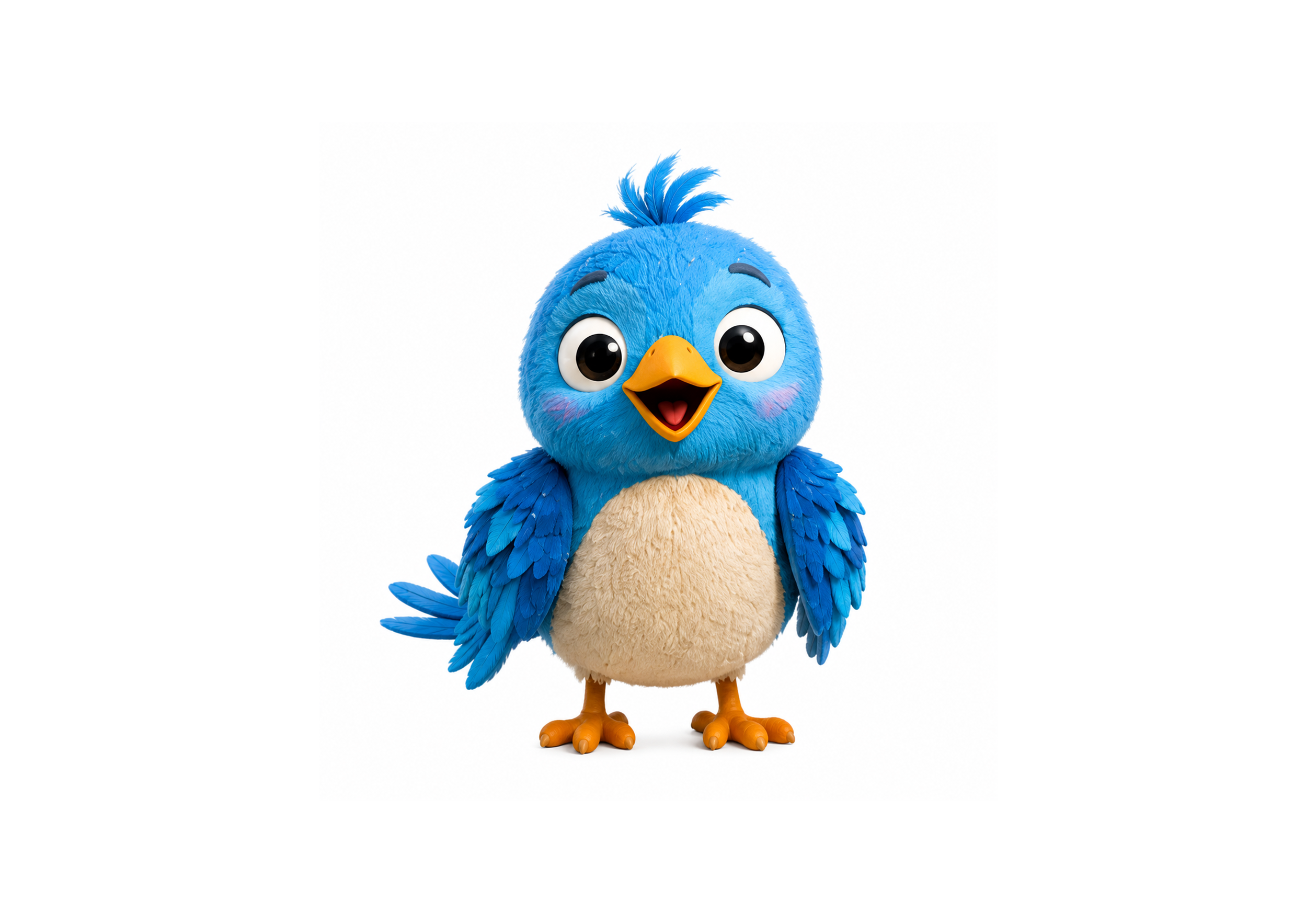 Der kleine blaue Vogel
